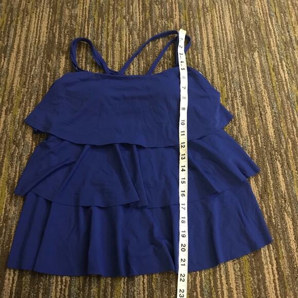 Lands end tiered layer tankini top size 4 - Picture 3 of 7